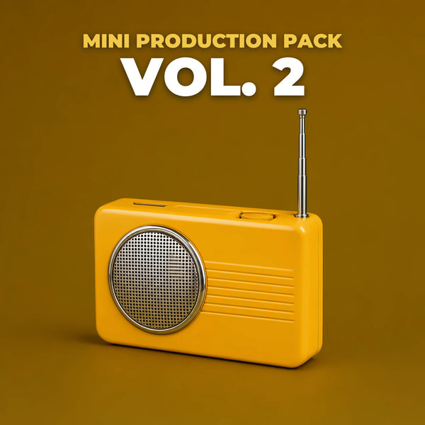 Mini Audio Production Pack Vol. 2 - radio imaging production pack cover - Music Radio Creative