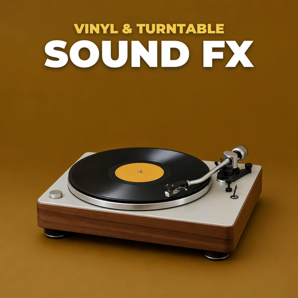 Vinyl and Turntable Sound FX Pack - vinyl turntable sound effects cover - Music Radio Creative