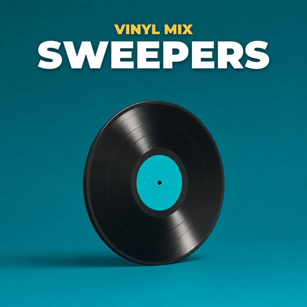 Vinyl Mix Sweepers - DJ mix sweepers pack cover - Music Radio Creative