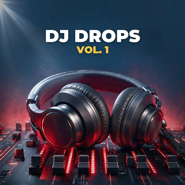 DJ Drops Vol. 1 - DJ headphones on mixer DJ drops by Music Radio Creative
