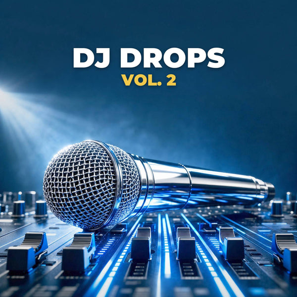 DJ Drops Vol. 2 - microphone on DJ mixer DJ drops by Music Radio Creative