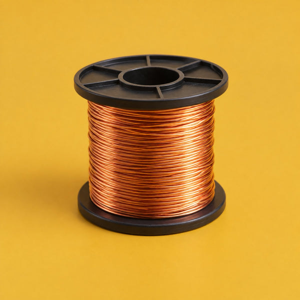 Electric Wave - royalty free electronic music track, copper wire spool cover art by Music Radio Creative