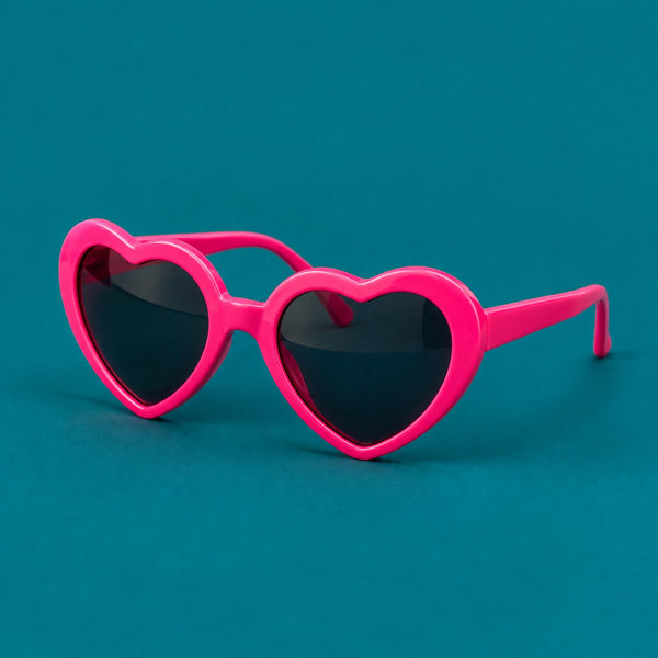 Nu Disco Vibes - royalty free nu-disco music track, heart sunglasses cover art by Music Radio Creative