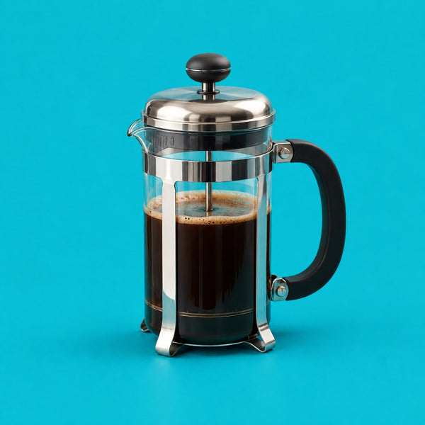 Wake Up Lounge - royalty free lounge music track, French press cover art by Music Radio Creative