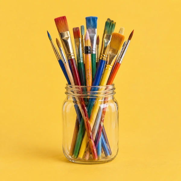 Creative Genius - royalty free acoustic pop music track, paintbrushes cover art by Music Radio Creative