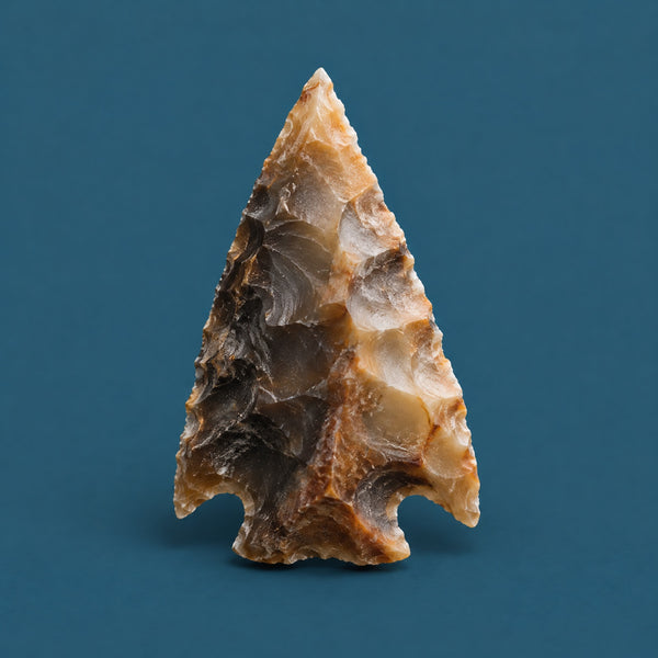 Edgy Rocks - royalty free drum and bass music track, flint arrowhead cover art by Music Radio Creative