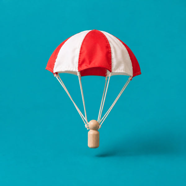 Falling - royalty free drum and bass music track, toy parachute cover art by Music Radio Creative