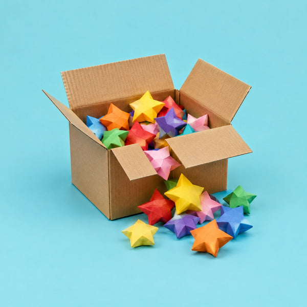 Imagination Box - royalty free acoustic indie music track, cardboard box cover art by Music Radio Creative