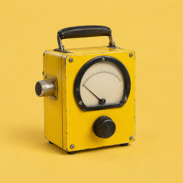 Radioactive Place - royalty free retro music track, Geiger counter cover art by Music Radio Creative