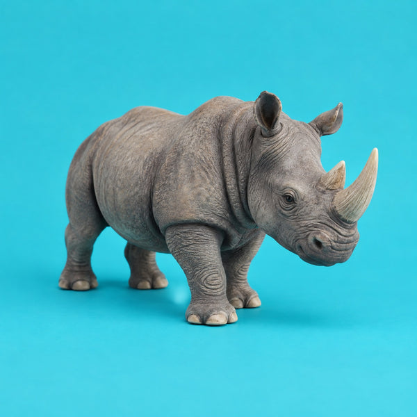 Shades Of Gray - royalty free rock music track, rhino figurine cover art by Music Radio Creative