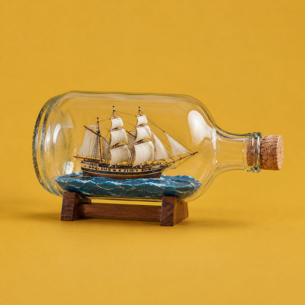 Stuck Inside - royalty free rock music track, ship in a bottle cover art by Music Radio Creative
