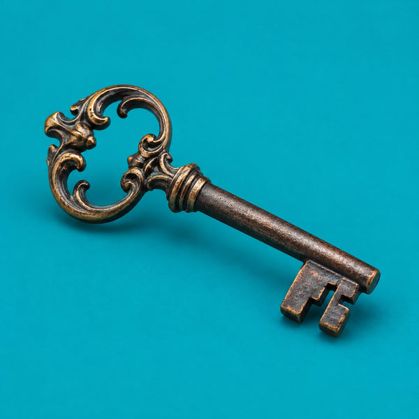 Eldan Castle - royalty free folk music track, antique iron key cover art by Music Radio Creative
