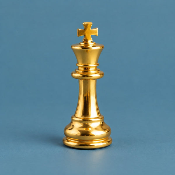 We Are Next - royalty free cinematic music track, gold chess king cover art by Music Radio Creative