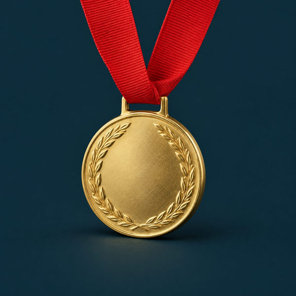 Grand Final - royalty free cinematic piano music track, gold medal cover art by Music Radio Creative
