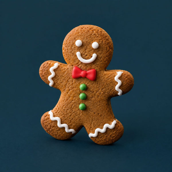 Magic Of Christmas - royalty free Christmas music track, gingerbread man cover art by Music Radio Creative