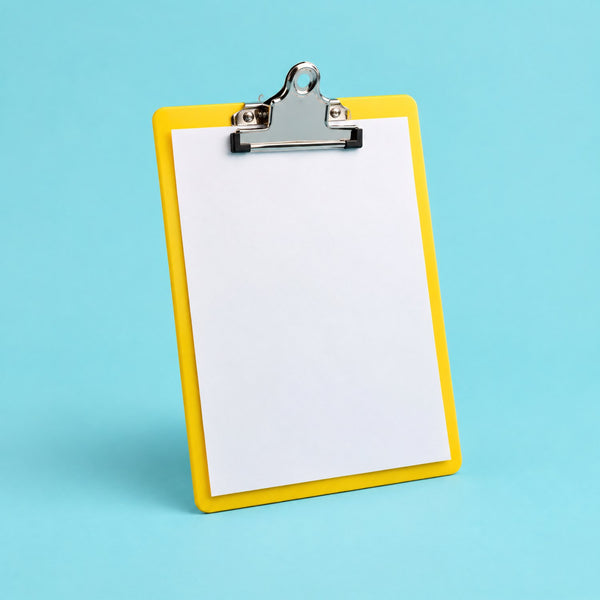 Taskmaster - royalty free game show music track, yellow clipboard cover art by Music Radio Creative