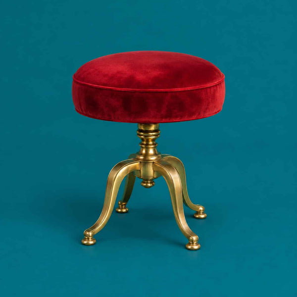 Piano Feel Good - royalty free piano music track, red piano stool cover art by Music Radio Creative