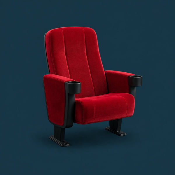 Cinema Beats - royalty free cinematic music track, cinema seat cover art by Music Radio Creative