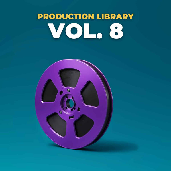 Audio Production Library Vol. 8 - radio imaging production library cover - Music Radio Creative